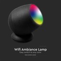 Smart Home lampe med RGB+WW - Sort, Tuya/Smart Life, virker med Google Home, Alexa og smartphones