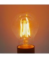 E27 4W LED pære - A60, Kultråd, ekstra varm hvid, 1800K
