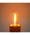 E27 1W LED kronepære - G45, Kultråd, ekstra varm hvid, 1800K