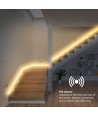 2x5m 12W/m Trappe LED COB stripsæt - 24V DC, IP20, Med sensor