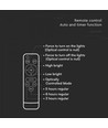 V-Tac 20W Solcelle projektør LED - Sort, inkl. solcelle, fjernbetjening, IP65