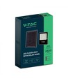 V-Tac 20W Solcelle projektør LED - Sort, inkl. solcelle, fjernbetjening, IP65