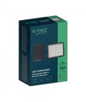 15W Solcelle projektør LED - IP65, Sort, inkl. solcelle, fjernbetjening, indbygget batteri