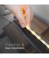 5m 4W/m RGB+CCT LED strip sæt - 12V DC, IP65, 60 LED pr. meter