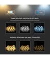 5m 4W/m RGB+CCT LED strip sæt - 12V DC, IP65, 60 LED pr. meter