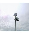 50W Solcelle projektør LED - IP65, Sort, arbejdslampe, inkl. solcelle, fjernbetjening
