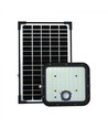 30W Solcelle projektør LED - IP65, Sort, inkl. solcelle, fjernbetjening, indbygget batteri