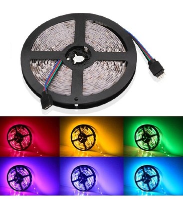 hjælpe rynker Jane Austen V-Tac 10,8W/m RGB stænktæt LED strip - 5m, 60 LED pr. meter