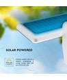 15W Solcelle væglampe LED - IP65, Hvid, sensor