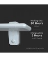 15W Solcelle væglampe LED - IP65, Hvid, sensor
