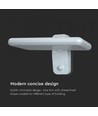 15W Solcelle væglampe LED - IP65, Hvid, sensor