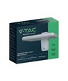 15W Solcelle væglampe LED - IP65, Hvid, sensor