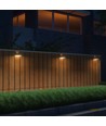 3W Solcelle væglampe LED - IP65, sort, sensor