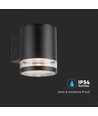 0.55W Solcelle væglampe LED - IP54, Sort