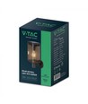 2.5W Væglampe LED - IP54, sort, sensor, solcelle
