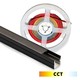 120cm Lys til akustikpanel, sort - CCT LED strip, Komplet sæt med aluprofil