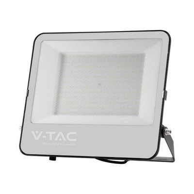 V-Tac 200W LED projektør - 185LM/W, arbejdslampe, udendørs - Dæmpbar : Ikke dæmpbar, Farve på hus : Sort, Kulør : Neutral