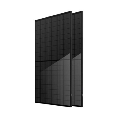 405W Tier 1 Fuld sort solcellepanel mono - Sort-i-sort all-black, half-cut panel v/6 stk.