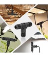 T-samledåse med quick connector - IP68 vandtæt, Sort, Til samling af ledninger, 3-ledet