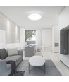 24W LED loftslampe - Ø29,5cm, Højde: 5,5cm, hvid kant
