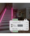 Trappe RGB LED stripsæt - 2x5 meter, 16W, 24V, IP30, med sensor