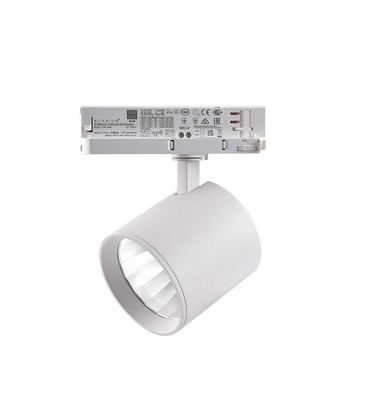 LEDlife 30W Dæmpbar hvid skinnespot - 175 lm/W, RA 90, 38 grader, dæmpbar, 3-faset