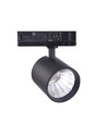 30W 3-faset RA90 skinnespot - 175 lm/W, 38 grader, Sort