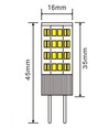 GY6.35 3W dæmpbar LED pære - 12V AC/DC