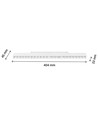 22W RA90 SHIFT Grid - Hvid, 40 cm, UGR19