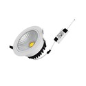 5W COB indbygningsspot - Hul: Ø7 cm, Mål: Ø8,5 cm, RA80, hvid kant, 230V