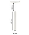 12W RA90 SHIFT pendel - Hvid, 30 cm