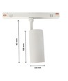 10W RA90 SHIFT skinnespot - 24 grader, Hvid