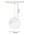 5W RA90 Globe P - Hvid, Ø10 cm