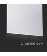 60x60 bagbelyst LED panel, 36W - Hvid kant