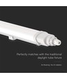 120cm 36W vandtæt komplet LED armatur, Gennemfortrådet - IP65