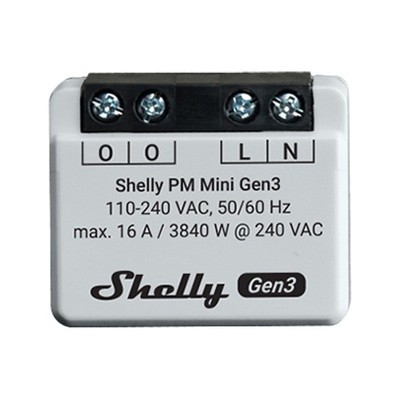 Billede af Shelly Plus PM Mini (GEN 3) - WiFI effektmåler uden relæ (230VAC)