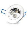 LEDlife 3W indbygningsspot - Hul: Ø7-8 cm, Mål: Ø8,4 cm, 4 cm høj, dæmpbar, 12V/24V