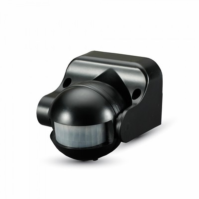 V-Tac bevægelsessensor – LED venlig sort PIR infrarød IP44 udendørs