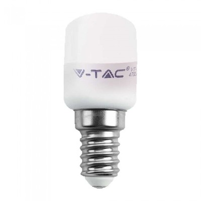 V-Tac 2W LED pære - Samsung LED chip, køleskabspære, E14 - Dæmpbar : Ikke dæmpbar, Kulør : Varm