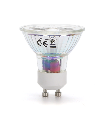 Outlet: LED A5 GU10 COB 3W 3000K Glas