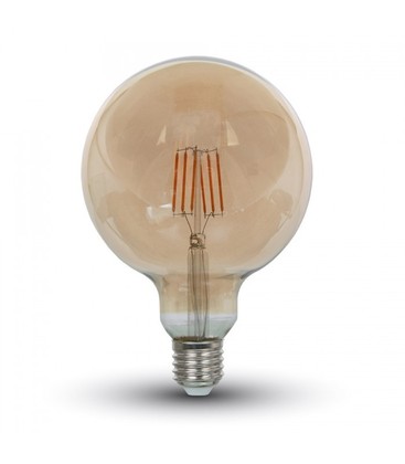 V-Tac 6W LED globepære - Kultråd, Ø12,5 cm, ekstra varm hvid, 2200K, E27 V-Tac 6W LED globepære - Kultråd, Ø12,5 cm, ekstra varm hvid, 2200K, E27