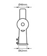 V-Tac justerbar beslag til gadelamper - Ø48mm / Ø62mm