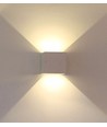 5W LED væglampe - IP65 udendørs, hvid, firkantet, justerbar spredning, inkl. lyskilde
