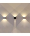 5W LED væglampe - IP65 udendørs, Firkantet, justerbar spredning, sort, inkl. lyskilde