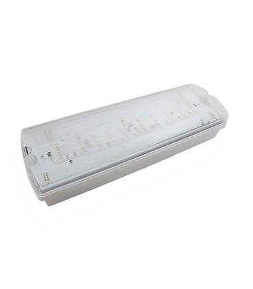 V-Tac 3W LED nødbelysning - Til væg/loft montering 140 lumen, inkl. batteri og piktogrammer