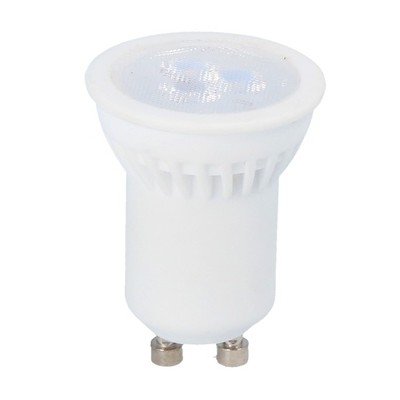 Mini 3W LED spot - Ø35mm, keramisk, 230V, mini GU10 - Dæmpbar : Ikke dæmpbar, Kulør : Varm