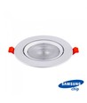 V-Tac 20W LED spotlight - Hul: Ø14,5 cm, Mål: Ø17 cm, 3 cm høj, Samsung LED chip, 230V