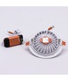 20W Ø17cm LED spotlight - Hul: Ø14,5 cm, Mål: Ø17 cm, 3 cm høj, Samsung LED chip