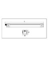 120cm 40W LED armatur, gennemfortrådet - IP65, Easy connect