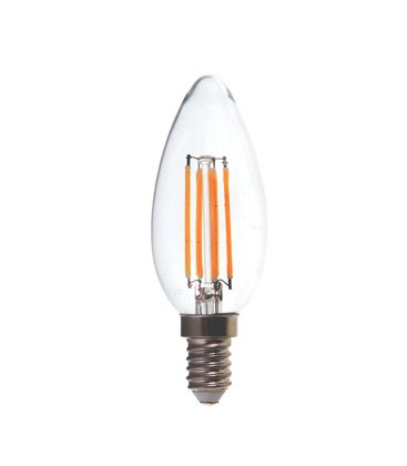 V-Tac 4W LED kertepære - Dæmpbar, Kultråd, E14